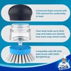 MR.SIGA Soap Dispensing Palm Brush, Kitchen Brush for Dish Pot