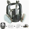 15-in-1 Professional Full Face Respirator Mask With Safety Goggles -