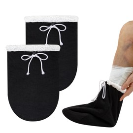 WEESTAAMO Plaster Sock Cover, Toe Protection Sock with Adjustable Drawstring, Cast Socks, Warm Cast Socks for Foot