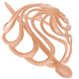 Camila Paris CP2891 French Hair Bun Cover Cap Holder, Hair Pin Thru, Dome Round Hair Clips for Women Hair Updo, Styling Girls Hair Accessories, No Slip and Durable, Made in France