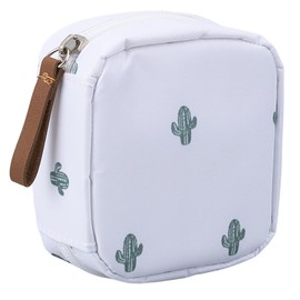 CREATCABIN Small Makeup Bag Purse Organizer Pouches Cactus Decorative Zipper Handbag Lipstick Cosmetic Storage Bag Waterproof Organizer Pouches for Women Gifts Travel Accessories 3.94x3.94x1.79in