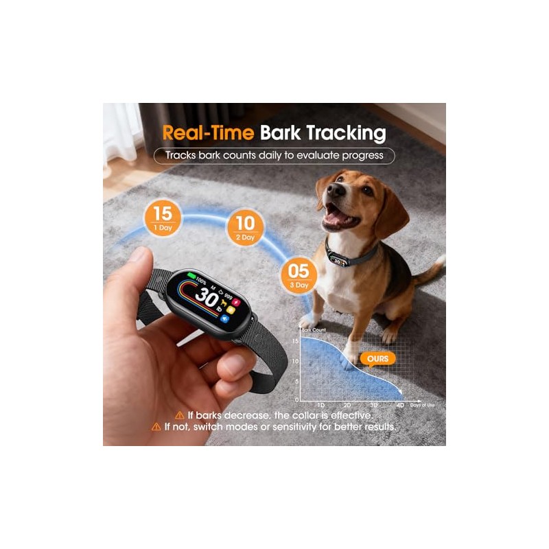 Dog Bark Collar for Small Medium Large Dogs 10-100lbs, Automatic
