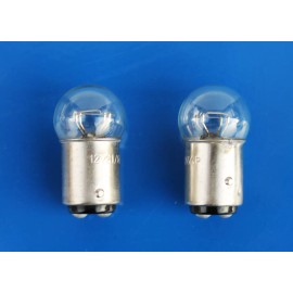 UPI NEW SMALL GLOBE Clear Bulbs #1157 Dual contact 12 volt pair