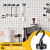 DIYMAG Black Magnetic Hooks, 118 LB Heavy Duty Strong Magnets