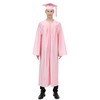 GraduationMall Shiny Graduation Cap and Gown with 2025 Tassel for