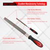 SETTECH 31PCS Metal File Set with Case,4PCS Carbon Steel Flat,