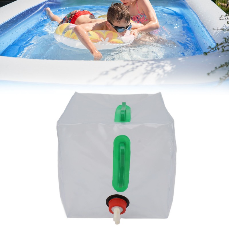 20L Pool Weight Sand Bags Dual Handle Folding Transparent Waterproof
