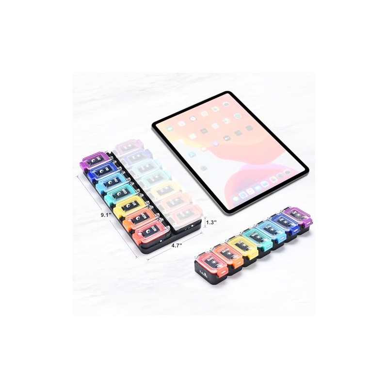Fullicon Fullicon Moisture Proof Pill Boxes 7 Day 2 Times