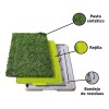 Sunny tapete entrenador pasto chico absorbente para perro 68x43cm SP-3806