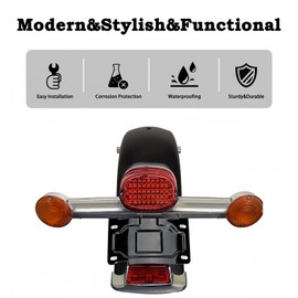 Upgrade License Plate Relocation Bracket for Harley-Davidson | Limited edition | Fits 1986-2025 Harley Softail/Touring | Dark night Black Aluminum | Rear Lower Position | Custom Style