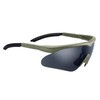 Swiss Eye Raptor glasses, frame -rubber green-, 3 lenses, antifog/antiscratch