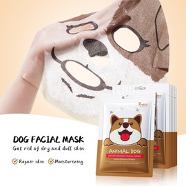 7 Sheet Face Masks, Face Masks Skincare, Face Mask Set Anti Wrinkle & Anti Age, Facial Masks Reduces Dullness & Fine Lines, Moisturizing Face Mask with Animal Patterns for Women