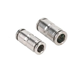Stainless Steel 6 mm IQS Pneumatic Connector Hose Connector Compressed Air Connector Straight 6 mm VA Steel 1.4301 (304) up to 40 Bar 120 °C