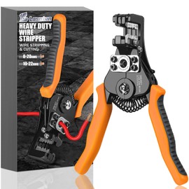 Lasnten Heavy Duty Wire Stripper Wire Cutter, Electrician Self Adjusting Stripper Tools Compatible with 8-20 Awg Solid &10-22 Awg Stranded