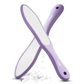 FVION Double-Sided Nano Glass Foot File for Callus Remover - Highly Effective Hard and Dead Skin Remover for Cracked Heels and Dry Skin (Purple)