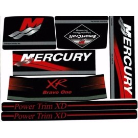 MERCRUISER  BRAVO ONE XR  W/RED RAMS STICKER SET