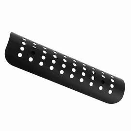 Universal Motorcycle Hole Heat Shield Straight Exhaust Pipe Cover Guard Safety for Choppers Cruisers Cool Stylish Design Metal Steel Black (Black)