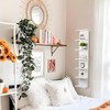 YEXEXINM 2 Pack 7 Tier Wall Shelf Unit 43" White