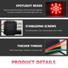 NYTKL 15 LED Brake Light Trailer Hitch Cover, Smoked Lens