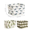 ZEACCT 4 Pack Storage Baskets small,Foldable Mini Square Storage Bins