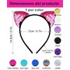10 Orejas De Gato, Diademas Gato Estilo Cosplay Fiestas Regalos,