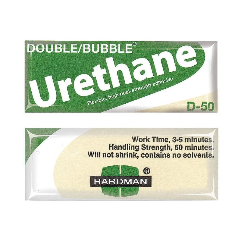 Hardman/Kalex #04022 - Double Bubble Urethane Adhesive Green/Beige-Label D50 High