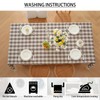 Checkered Tablecloth Rectangle Washable Buffalo Plaid Table Cloth Cotton Linen