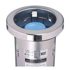 San Jamar C6200C in-Counter Stainless Steel Cup Dispenser, Stainless Steel