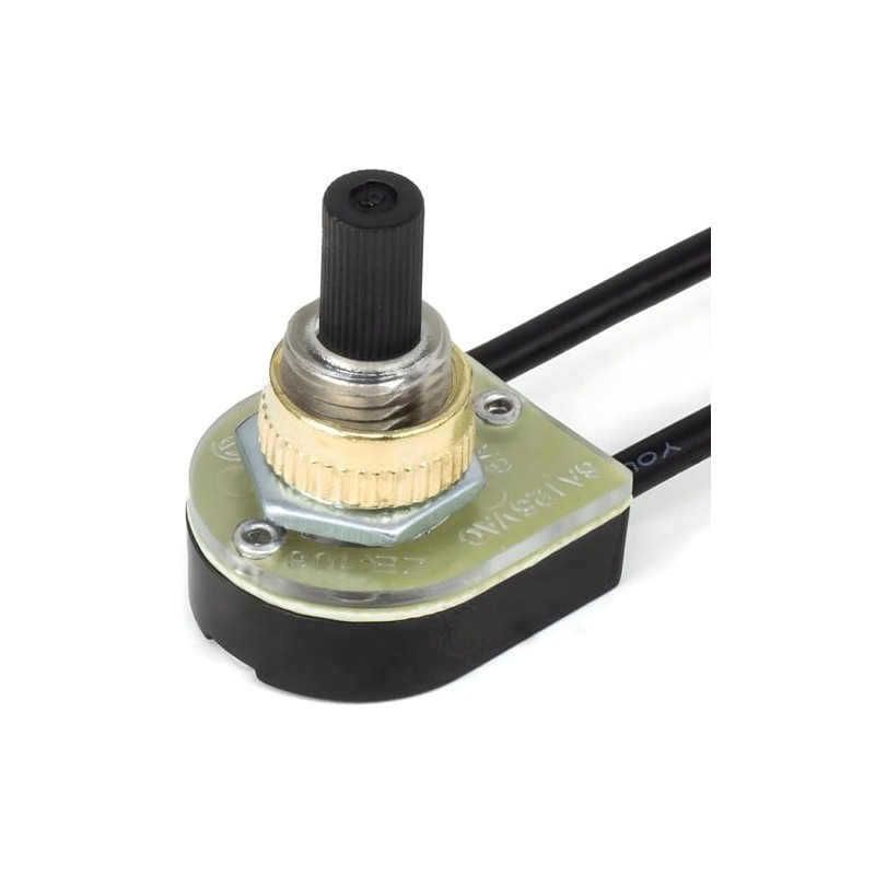 Rotary Lamp Switch ON-Off Repair Kit Replacement Compatible with Zing