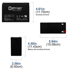 ML10-12 - 12V 10AH 26058 CB10-12 CE5 CE6 MA 2.0 Lawn Mower Battery