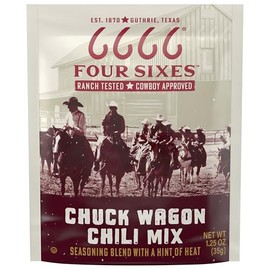 6666 Four Sixes Chuck Wagon Chili Seasoning Mix, 1.25 Ounce (Pack of 12)