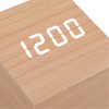 LED Wood Clock Multifunctional Large Display 3 Brightness Eye Protection