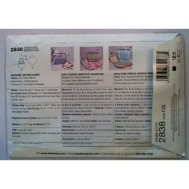 Simplicity Diaper Bag, Bib and Blanket