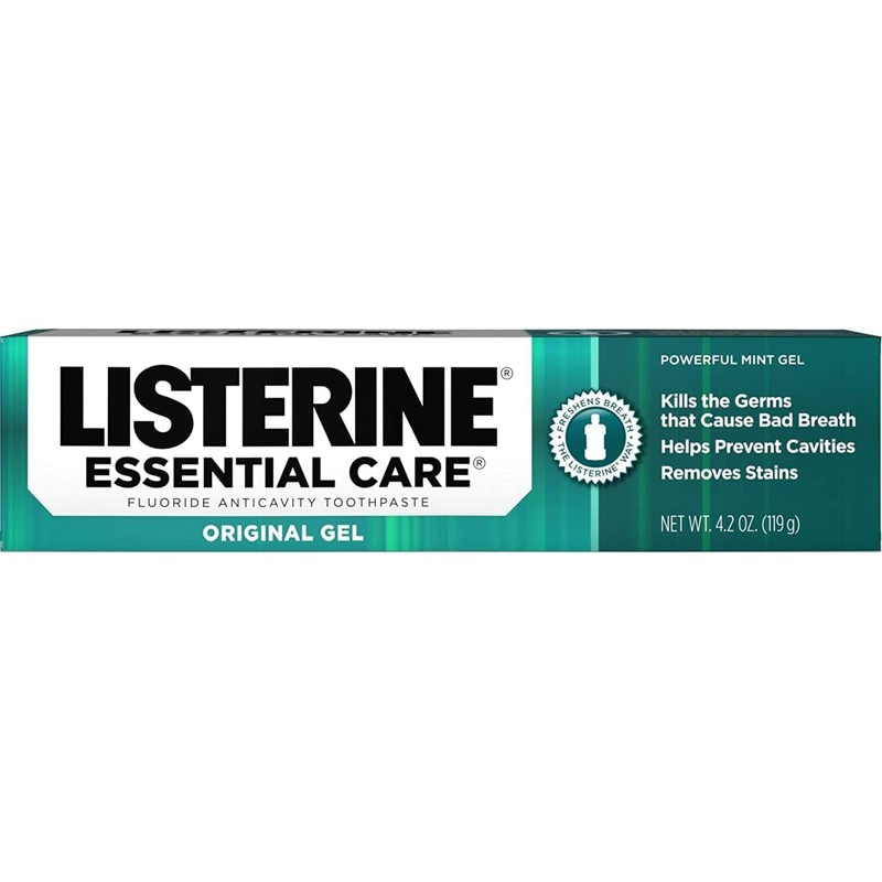 Listerine Essential Care Toothpaste Gel 4.20 oz (Pack of 4)