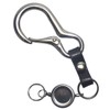 Highstyle Tochigi Leather & Carabiner & Single Reel Key Holder,