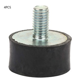 Pack of 4 M8 Rubber Buffers, Vibration Damper, Anti-Vibration Metal M8 Silent Blocks, M8 Shock Absorber, Rubber Car Boat Coils (VD30 x 15 M8 x 15)