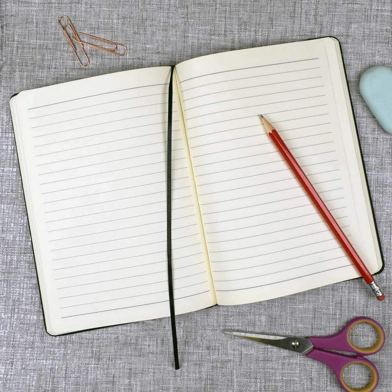 Azeeda A5 'Vulcan Bomber' Black Hardcover Ruled Notebook (NB00030857)