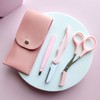 Eyebrow groomer, eyebrow scissors, knife, 3-piece set, pink / 눈썹정리기 눈썹 가위 칼 3종세트 핑크
