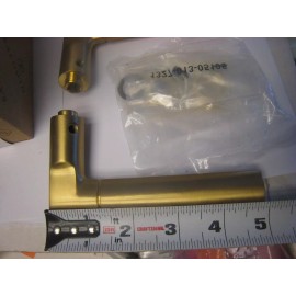 Baldwin Estate  L021.033 Pair Lever Handles in 033-  Satin  Brass