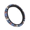 GLENLCWE American Flag Bold Eagle Print Steering Wheel Cover Universal