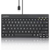 Perixx PERIBOARD-426C Wired Mini Low Profile Keyboard - 10.87x5.43x0.55 inches