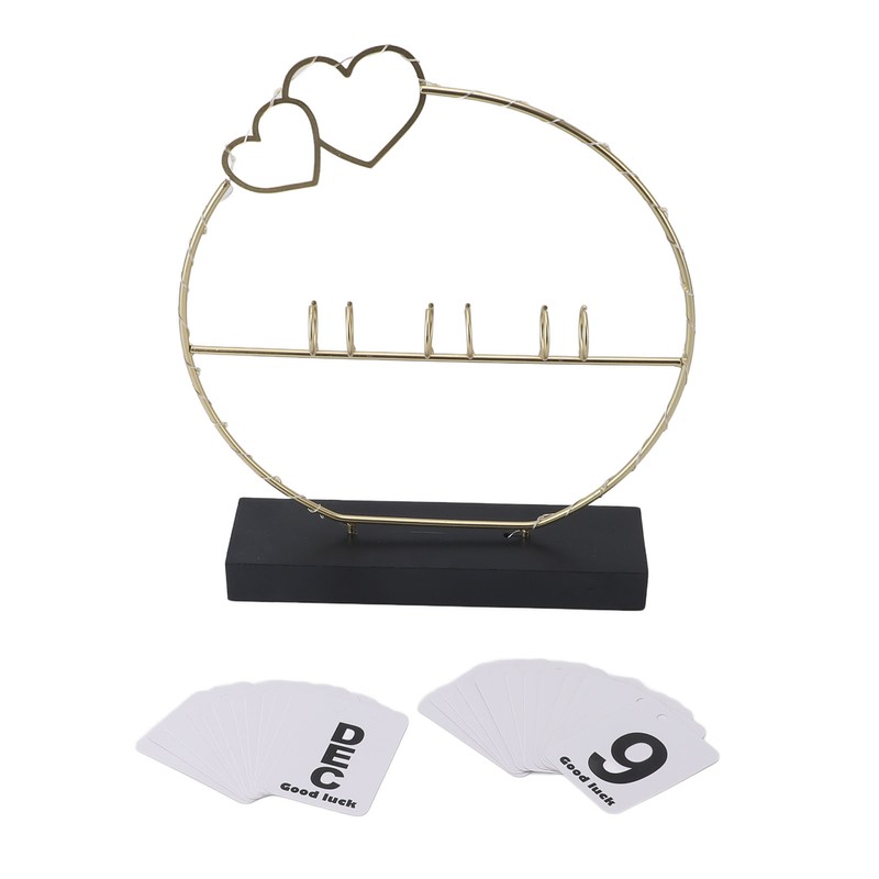 Perpetual Flip Calendar with LED Light Durable Construction Metal Art
