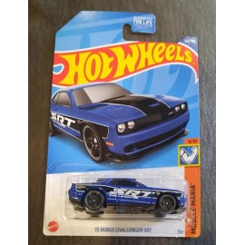 Hot Wheels 235/250 '15 Dodge Challenger SRT blue Muscle Mania 6/10
