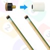 LICQIC 20 Pcs Pool Cue Tips Screw On, 10 mm