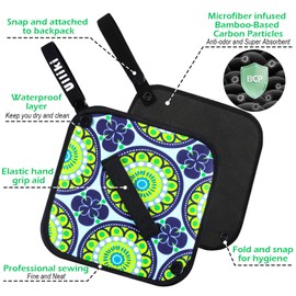 ULLIKI Pee Cloth for Women, Reusable Pee Rag Hiking Camping, Reusable Absorbent Toilet Paper Washable, Outdoor Pee Pad Travel Camping Backpacking Essentials for Women