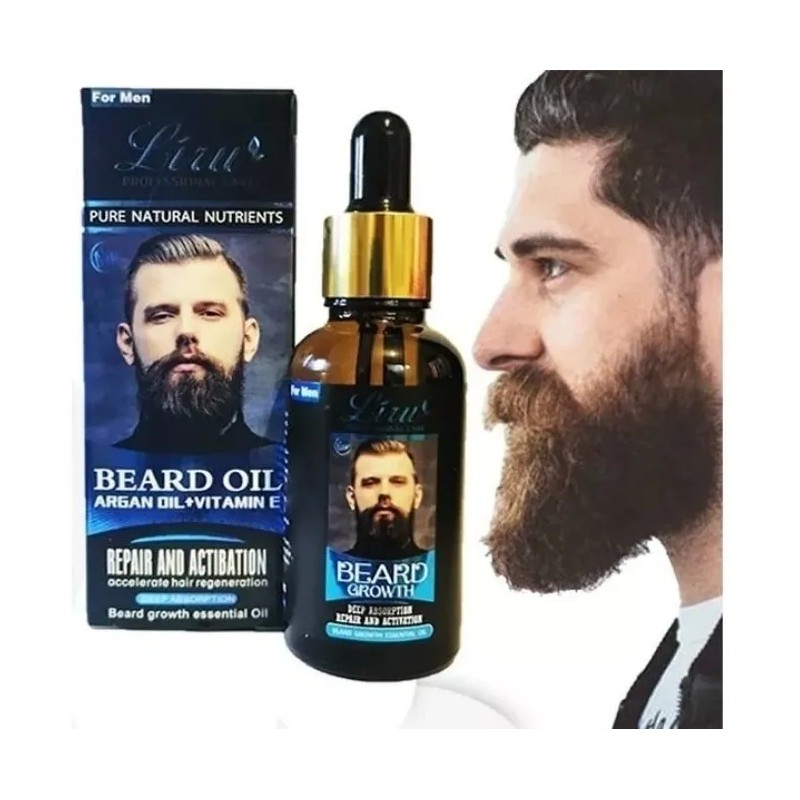 Aceite 100% Naturale Para Crecer Barba Bigote Vello Argan Ressencials