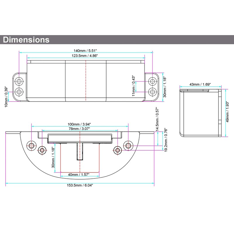 UHPPOTE Electric Strike Lock for Double Door Access Control Fire