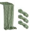 3 Pack Cheesecloth Table Runner, Table Decor Romantic Wedding Runner