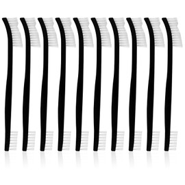 Small Cleaning Brush 10 Pcs Crevice Cleaning Brushes Set for Small Spaces Double Ended Mini Stiff Bristles Brushes for Kitchen Sink