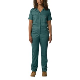 Dickies Women's FLEX Cooling Short Sleeve Coveralls, LINCOLN GREEN, XS